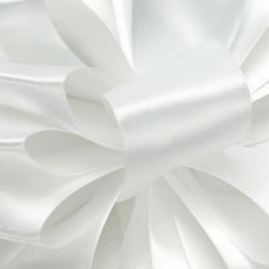 Double-Face Satin 1/4in 20yd, White