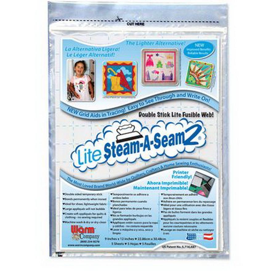 Lite Steam-A-Seam 2 9"x12" 5/p