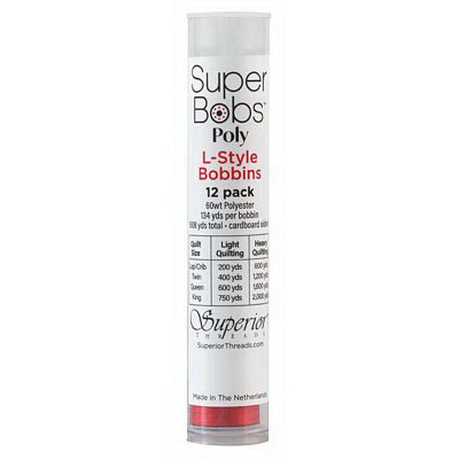 Super Bobs Poly 12pk L-Style-Bright Red