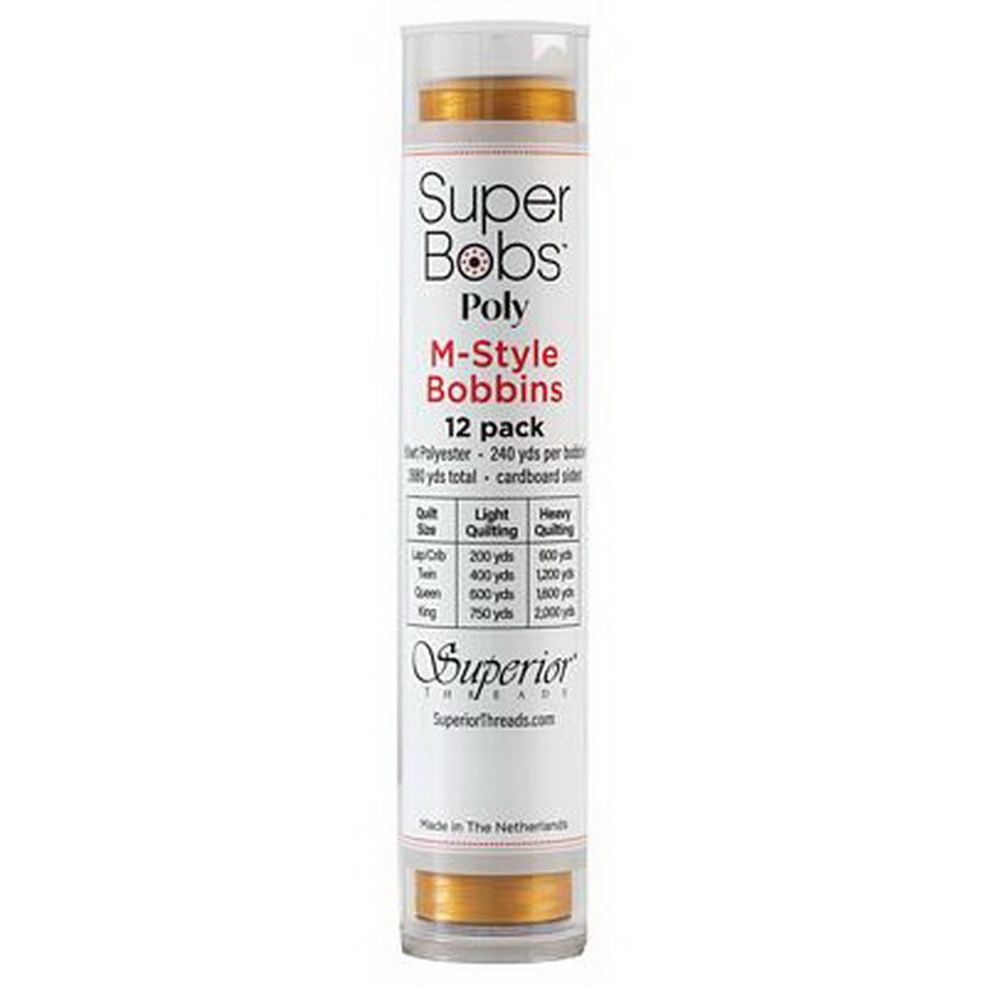 Super Bobs Poly 12pk M-Style-Gold