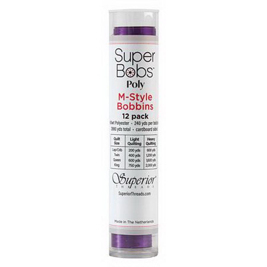 Super Bobs Poly 12pk M-Style-Dark Purple