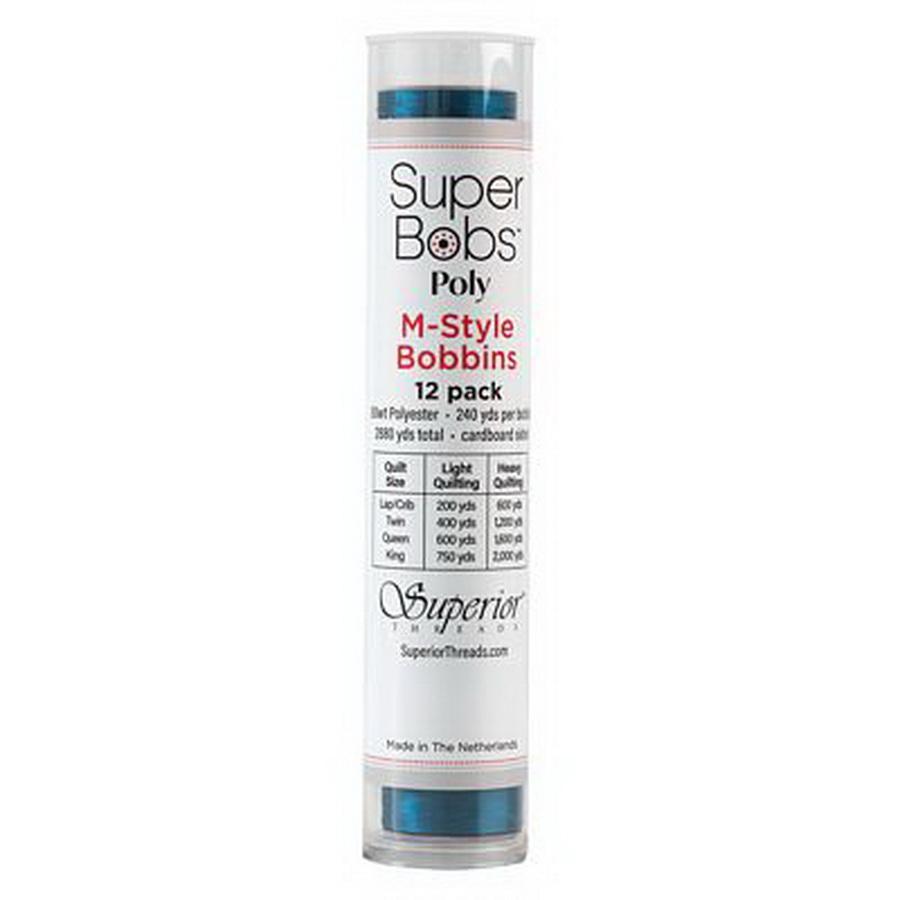 Super Bobs Poly 12pk M-Style-Turquoise