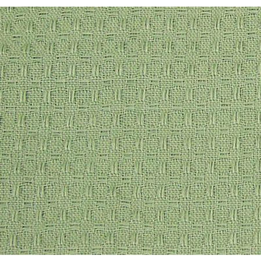 Dunroven House Light Green Waffle Weave Solid Towel