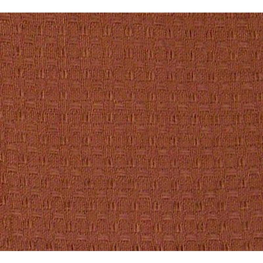 Dunroven House Terracotta Waffle Weave Solid Towel