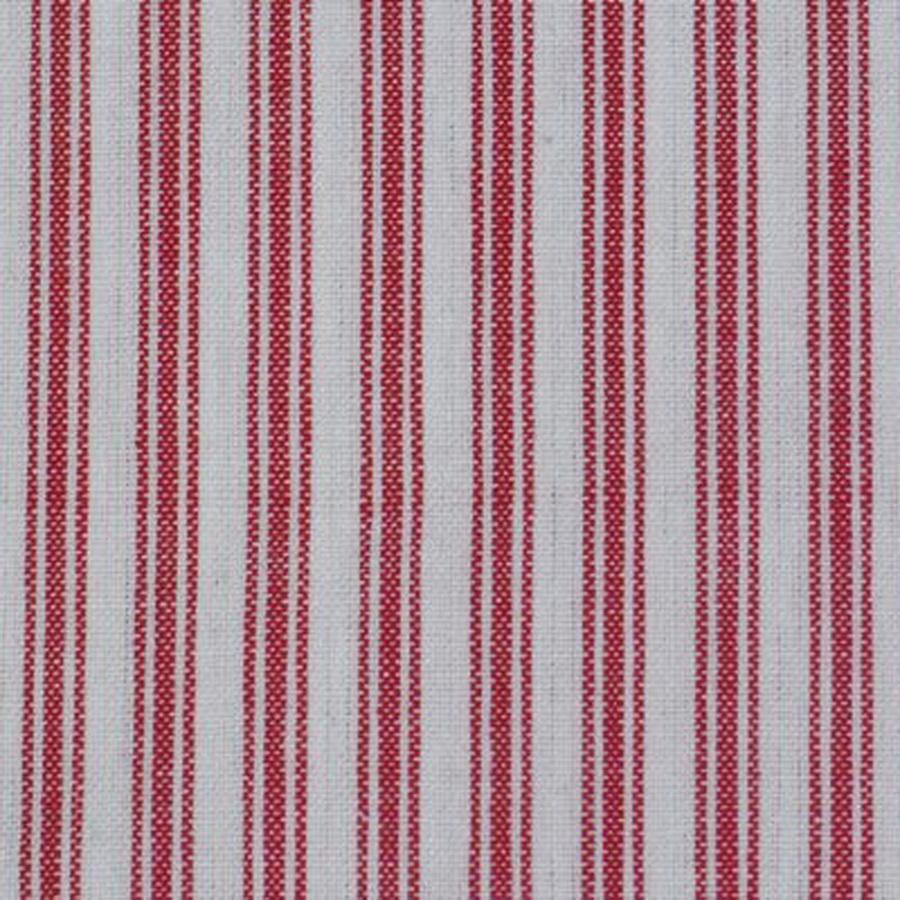 Dunroven House Red Ticking with White Background Dishtowel