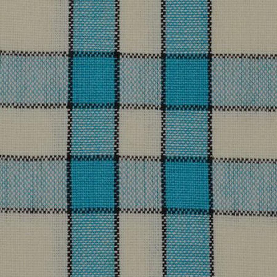 Turquoise/Black Stripe Cream Background Tea Towel