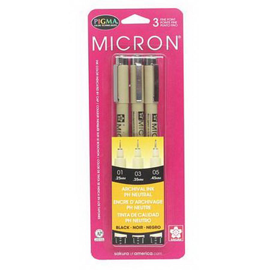 Micron Pen Set 3 Sizes Black
