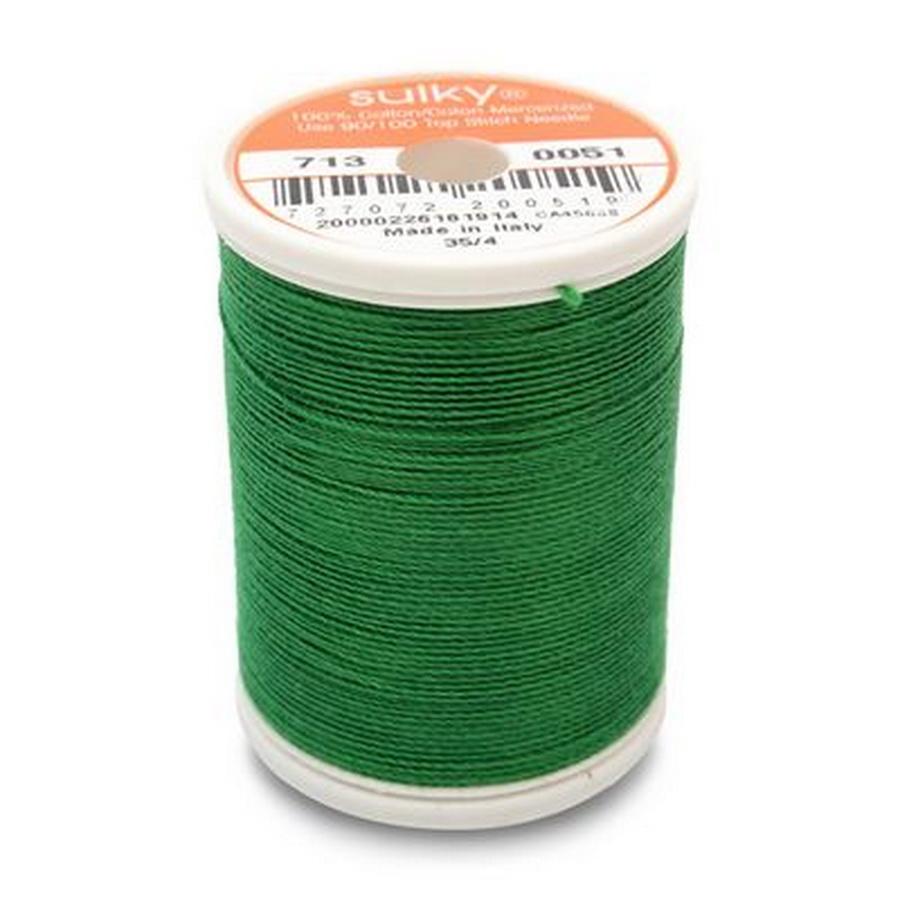 Cotton Thread 12wt 330yd 3ct JOLLY GREEN