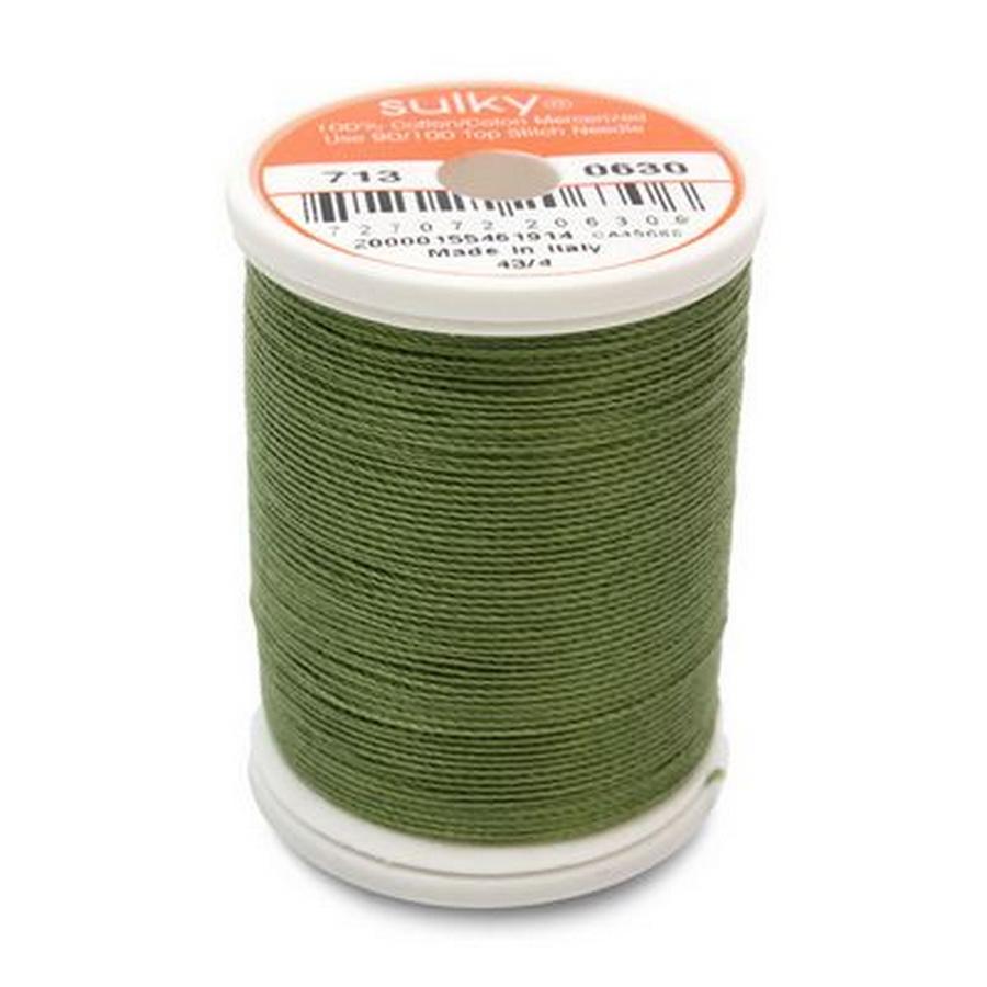 Cotton Thread 12wt 330yd 3 Count MOSS GREEN