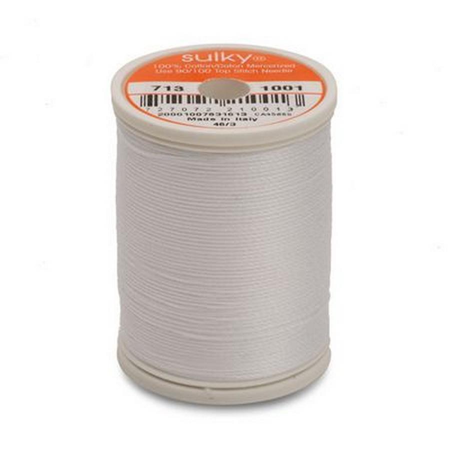 Cotton Thread 12wt 330yd 3 Count BRIGHT WHITE