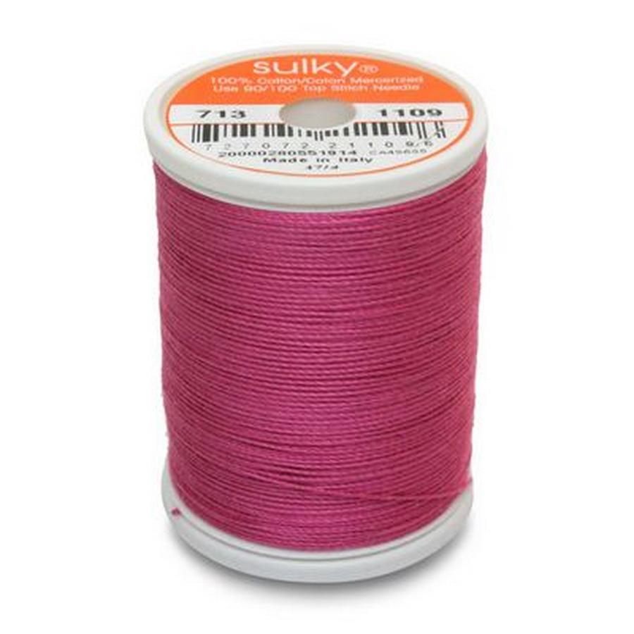 Cotton Thread 12wt 330yd 3 Count HOT PINK
