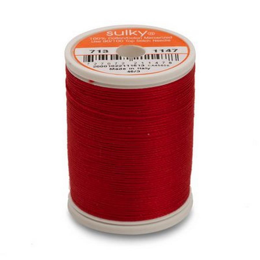 Cotton Thread 12wt 330yd 3 Count CHRISTMAS RED