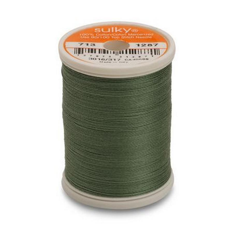 Cotton Thread 12wt 330yd 3 Count FRENCH GREEN