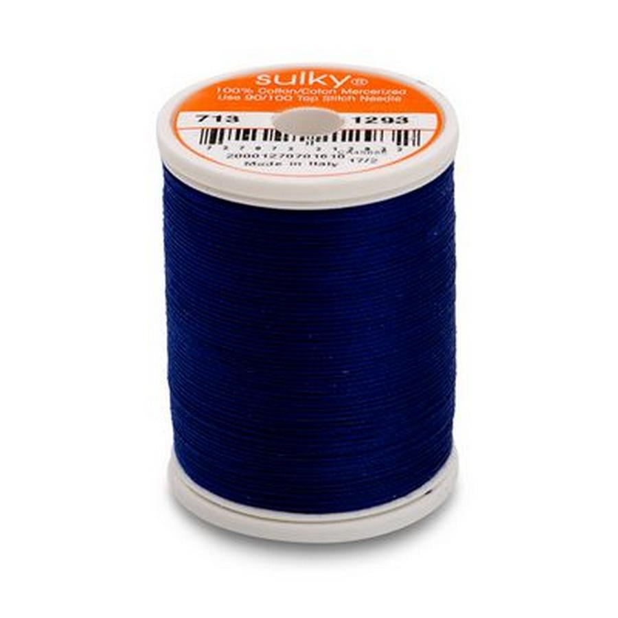Cotton Thread 12wt 330yd 3 Count DEEP NASSAU BLUE