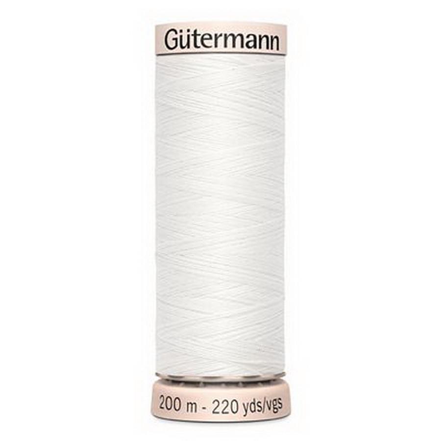Gutermann Natural Cotton 60wt 200m- WHITE (Box of 5)