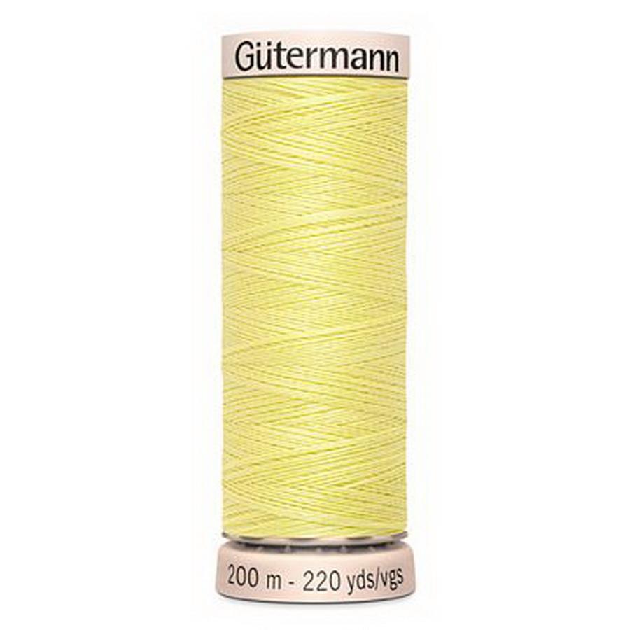 Gutermann Natural Cotton 60wt 200m- LIGHT YELLOW (Box of 5)