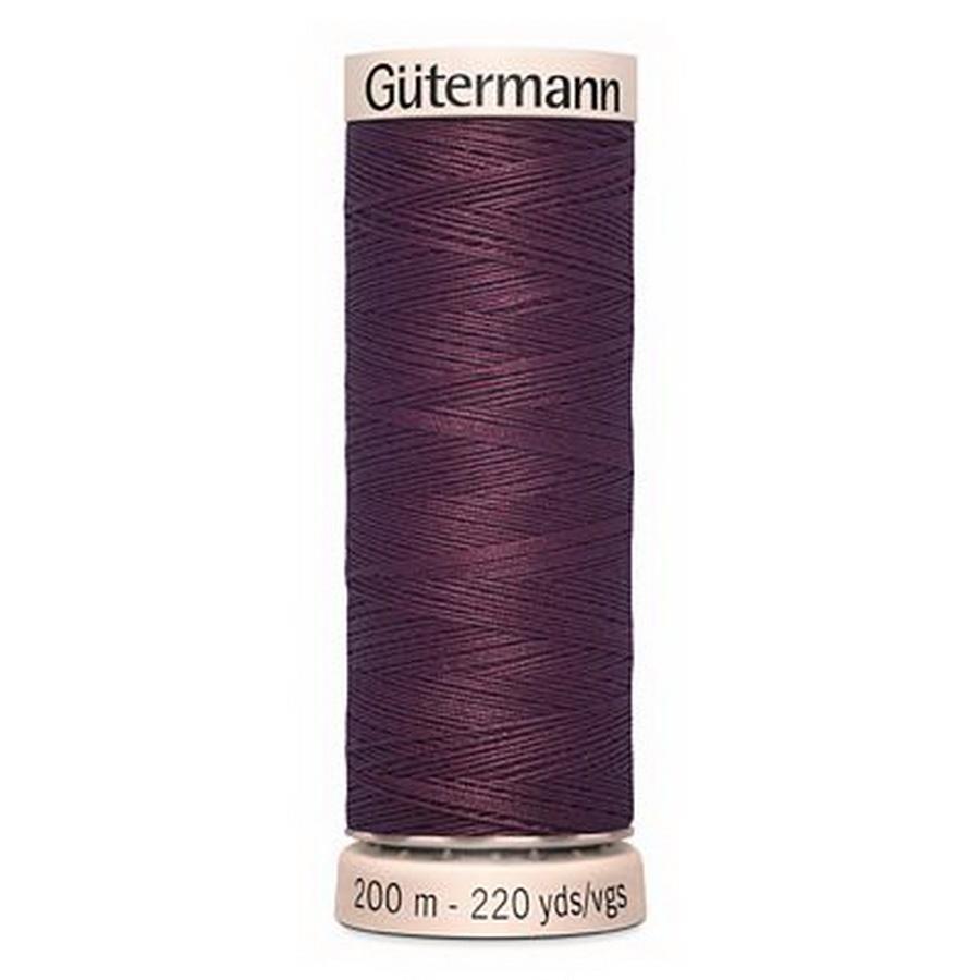 Gutermann Natural Cotton 60wt 200m- DARK MAHOGANY (Box of 5)
