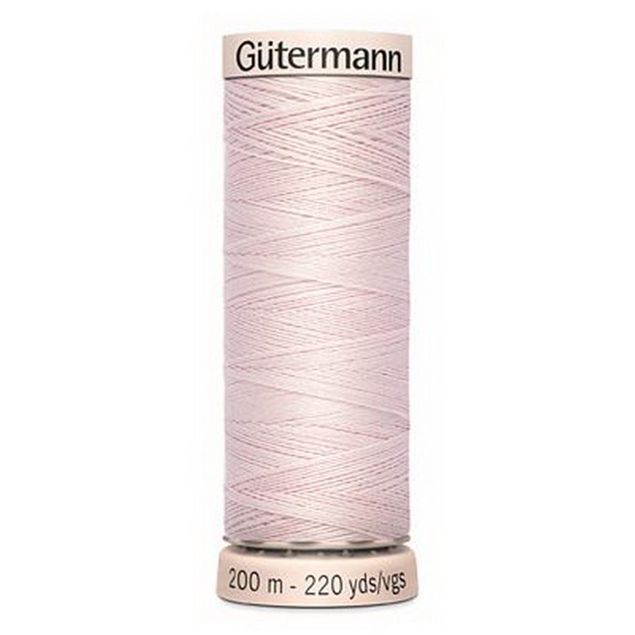 Gutermann Natural Cotton 60wt 200m- PALE PINK (Box of 5)