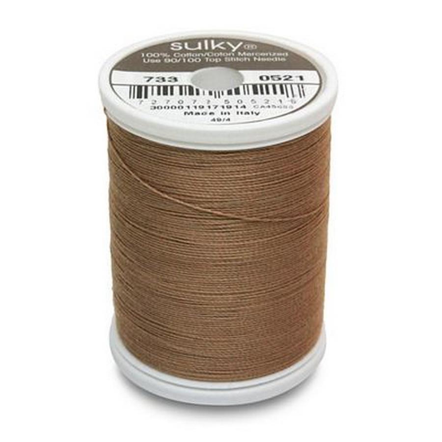 Cotton Thread 30wt 500yd 3 Count NUTMEG