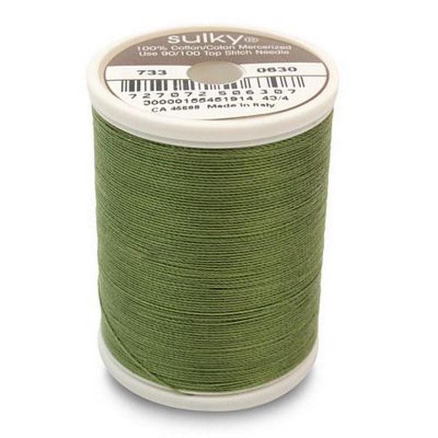 Cotton Thread 30wt 500yd 3 Count GREEN
