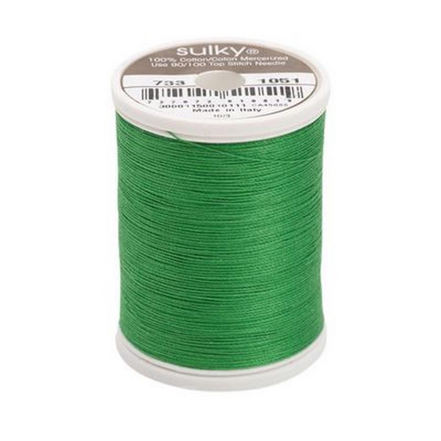 Cotton Thread 30wt 500yd 3 Count CHRISTMAS GREEN