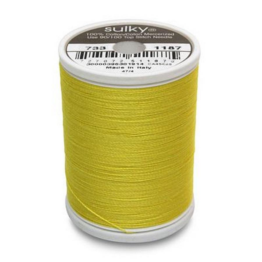 Cotton Thread 30wt 500yd 3 Count MIMOSA YELLOW