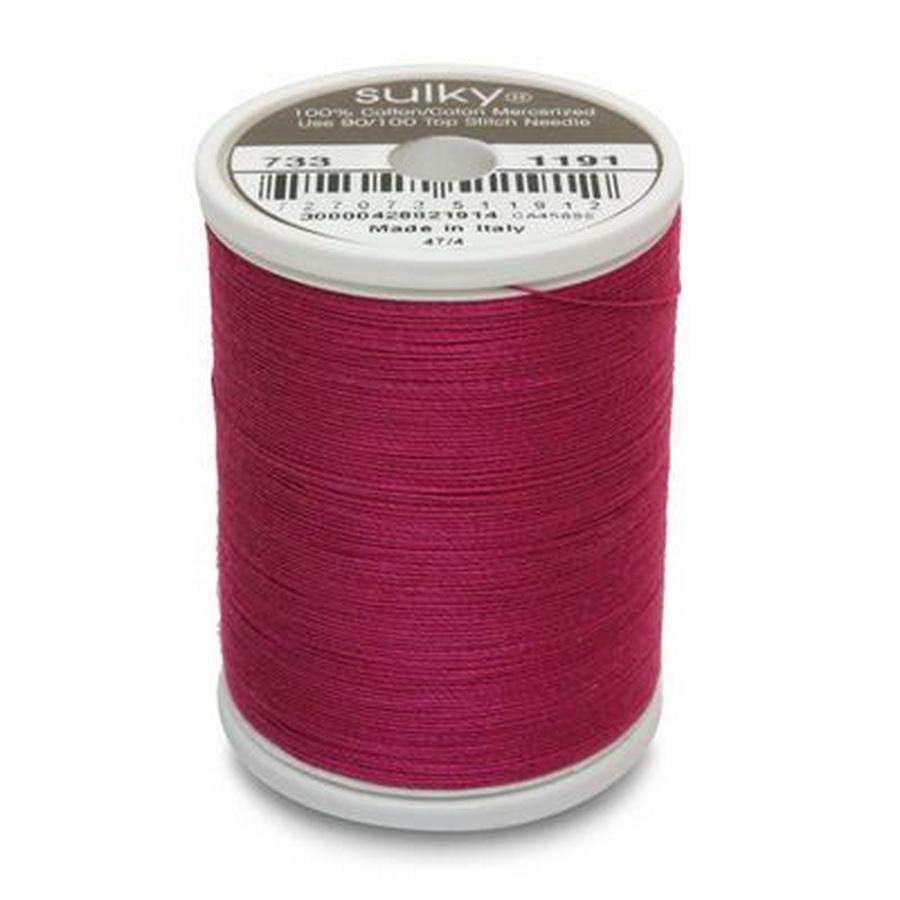 Cotton Thread 30wt 500yd 3 Count DARK ROSE