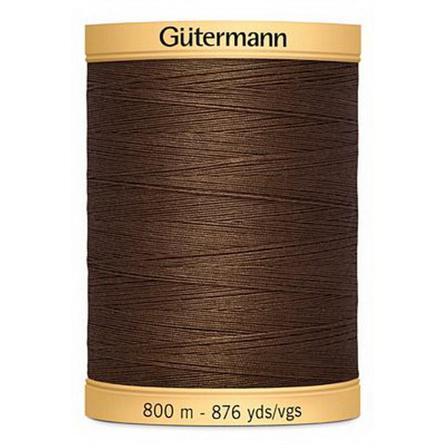 Gutermann Cotton 50 800m 876yd Solid - Dark Brown (Box of 3)
