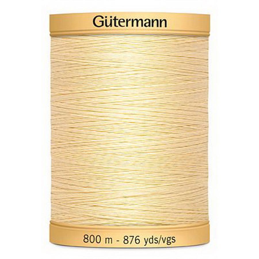 Gutermann Cotton 50 800m 876yd Solid - Vanilla Crm (Box of 3)