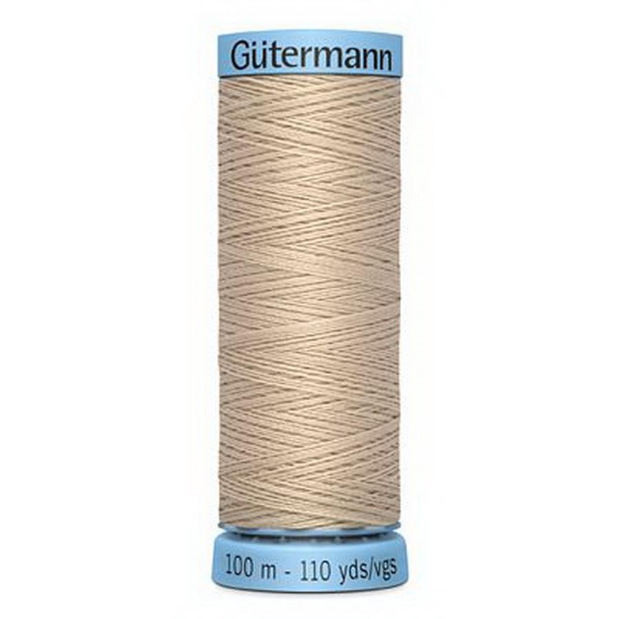 Gutermann Pure Silk Thrd 100m -  Khaki (Box of 3)