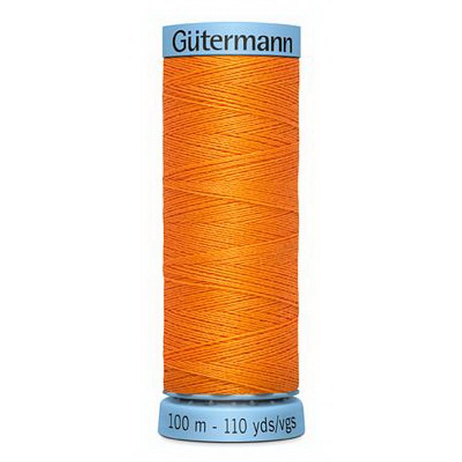 Pure Silk Thread 100m 3ct- Tangerine