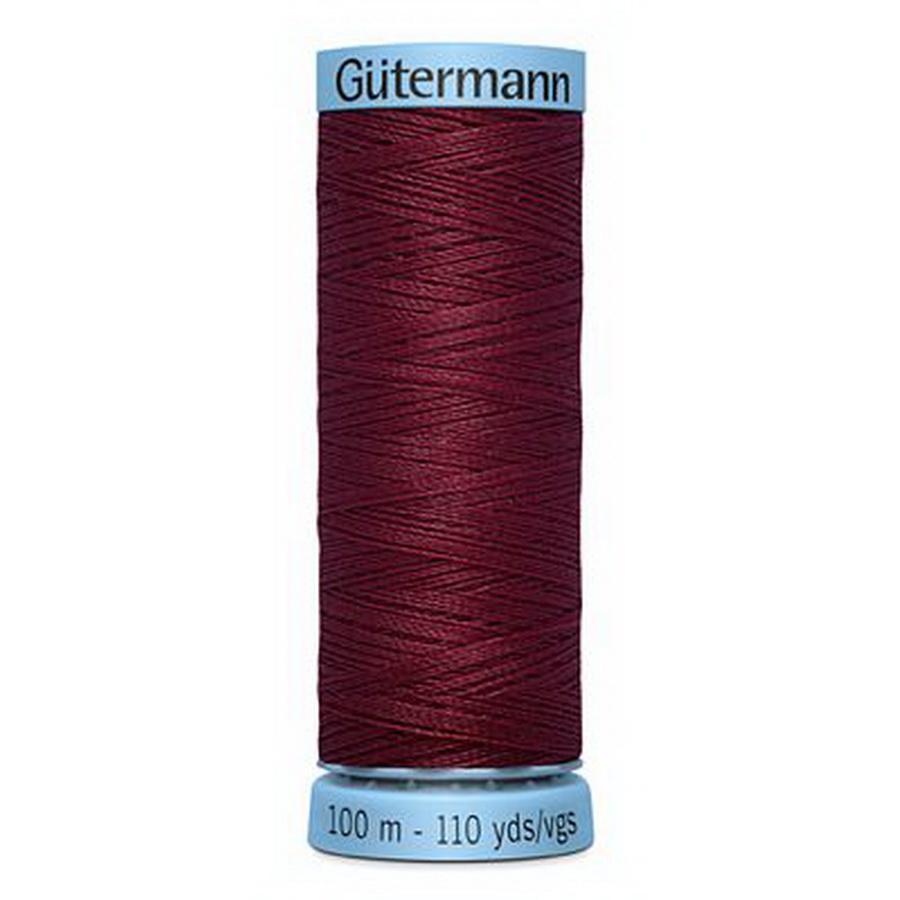 Pure Silk Thread 100m 3ct- Burgundy