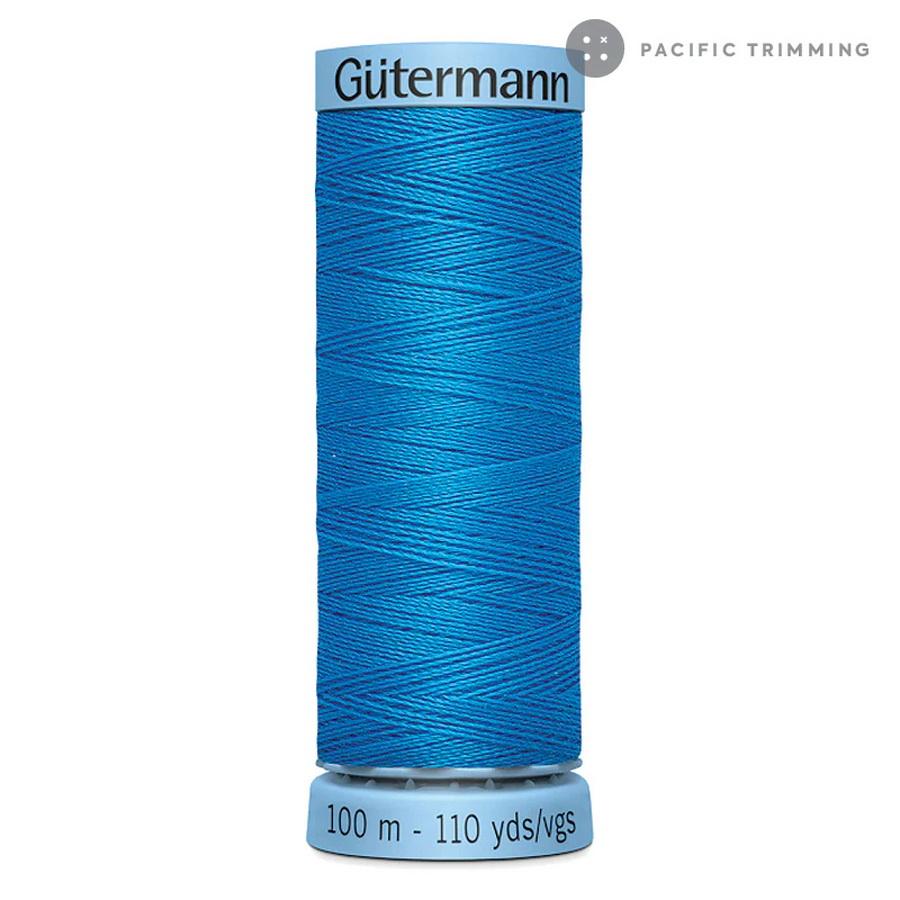 Gutermann Pure Silk Thrd 100m -  Blue Hawaiian (Box of 3)