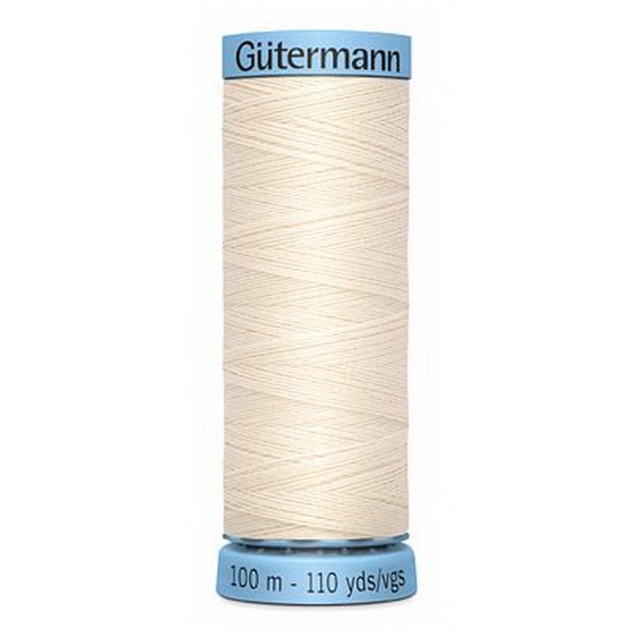 Pure Silk Thread 100m 3ct-  Almost White