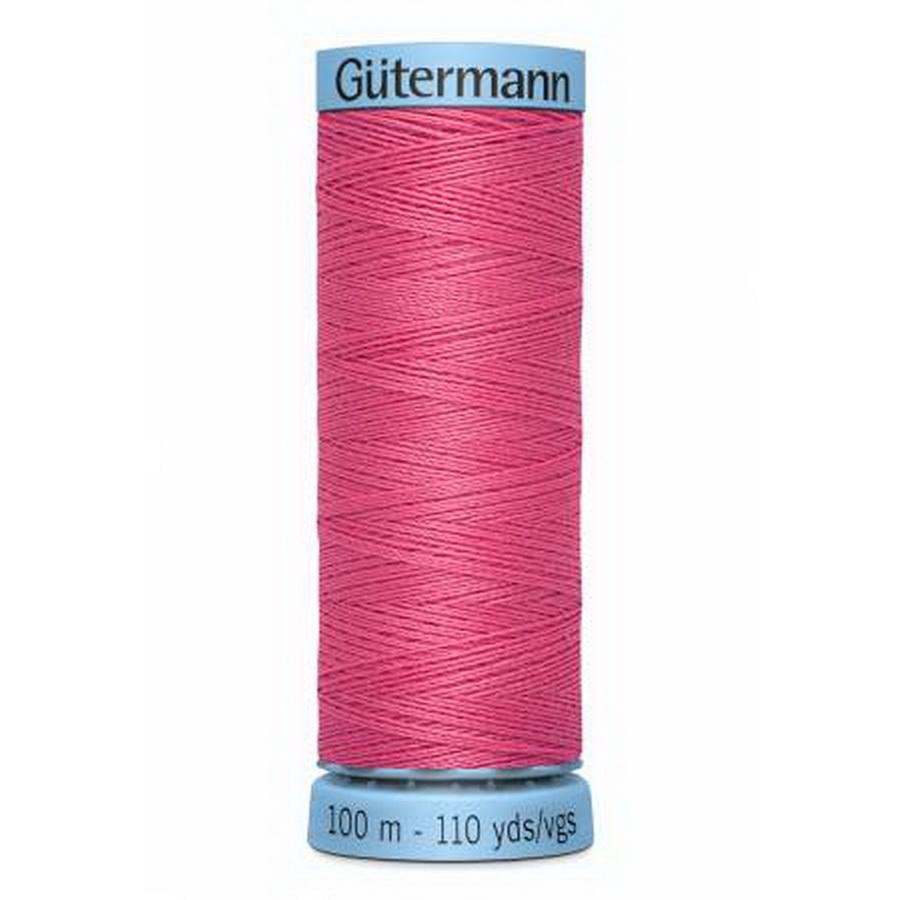 Pure Silk Thread 100m 3ct-  Dark Pink
