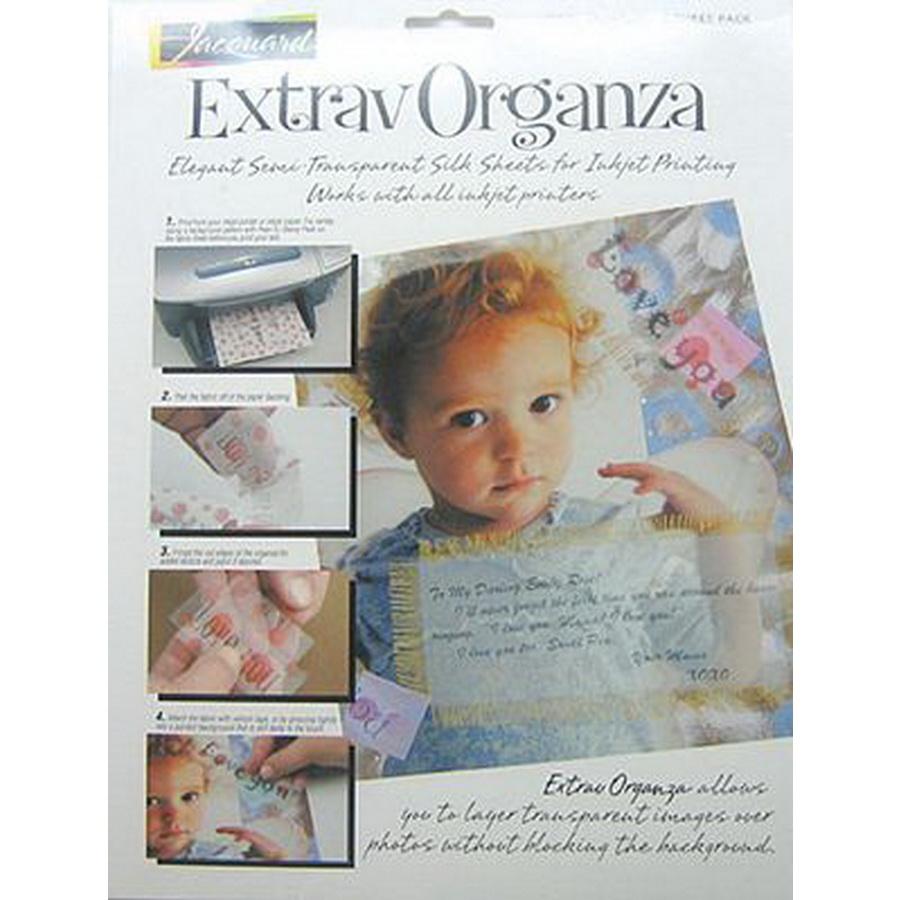 Extrav Organza 8.5 in x 11in 5/pk