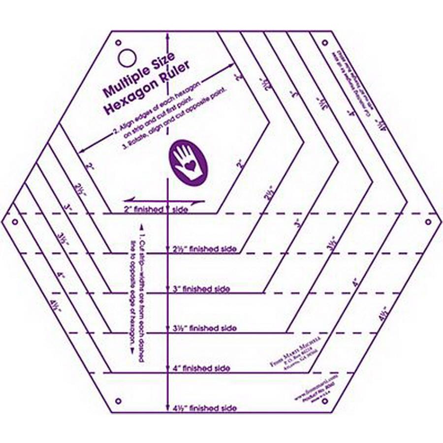 Multi-size Hexagon Ruler