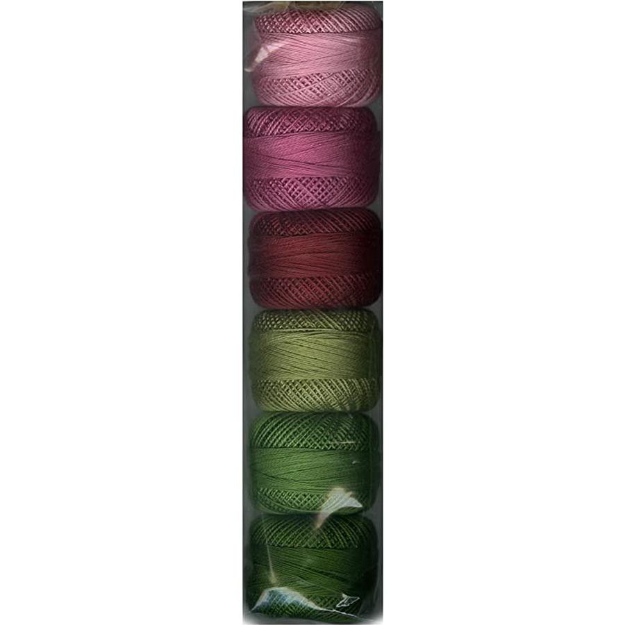 Perle Cotton Thread Sampler Sz5 10gm (Box of 6) PASTEL