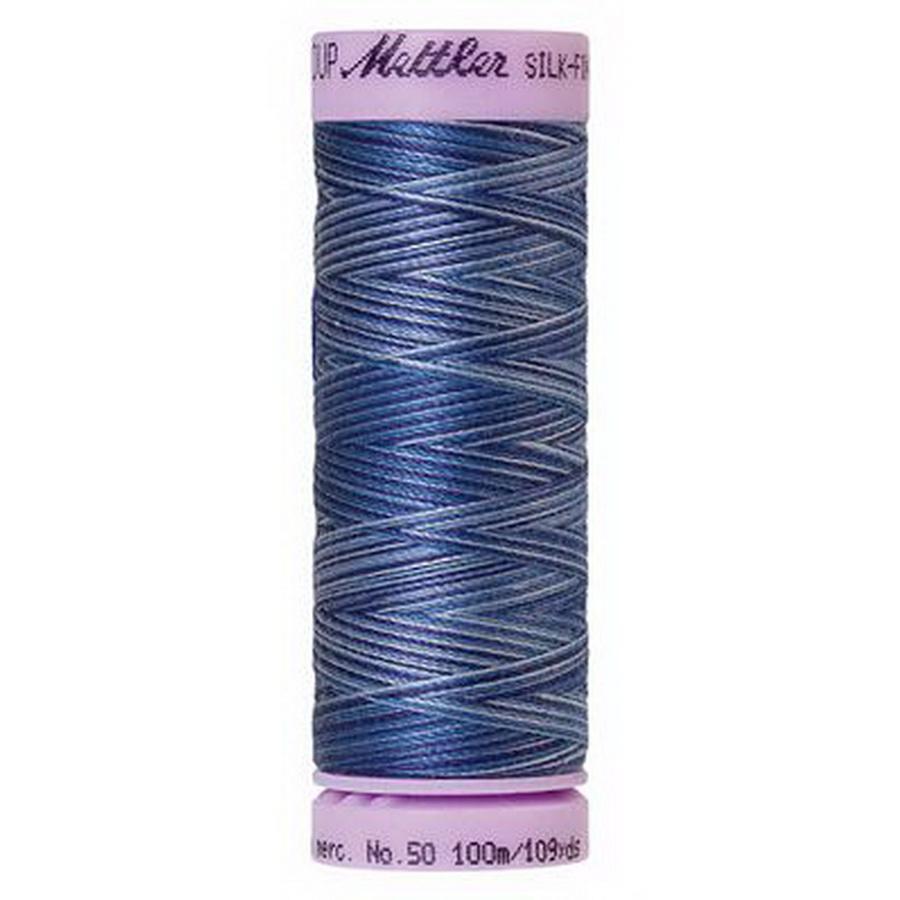Silk Finish Cotton Multi 100m 5ct EVENING BLUE BOX05