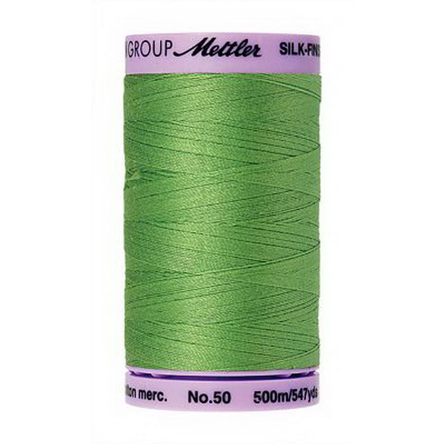 Silk Finish Cotton 50wt 500m (Box of 5) BRIGHT MINT