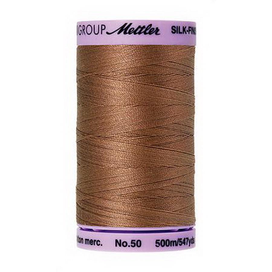 Silk Finish Cotton 50wt 500m (Box of 5) WALNUT
