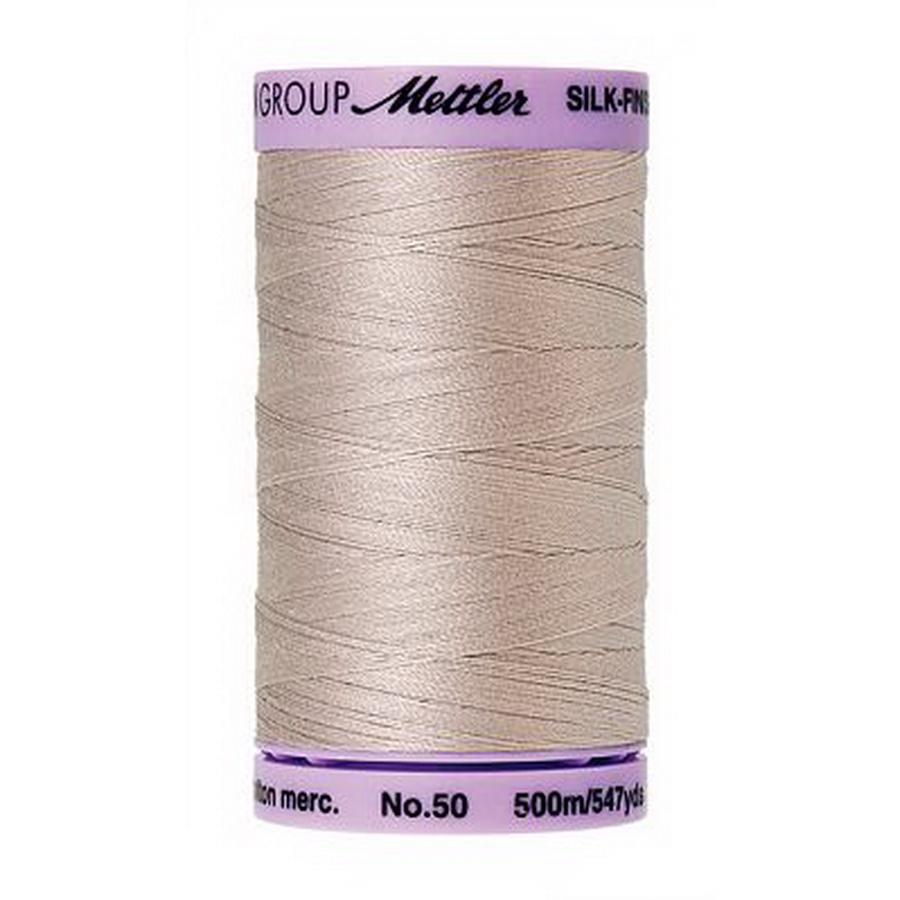 Silk Finish Cotton 50wt 500m (Box of 5) CLOUD GRAY