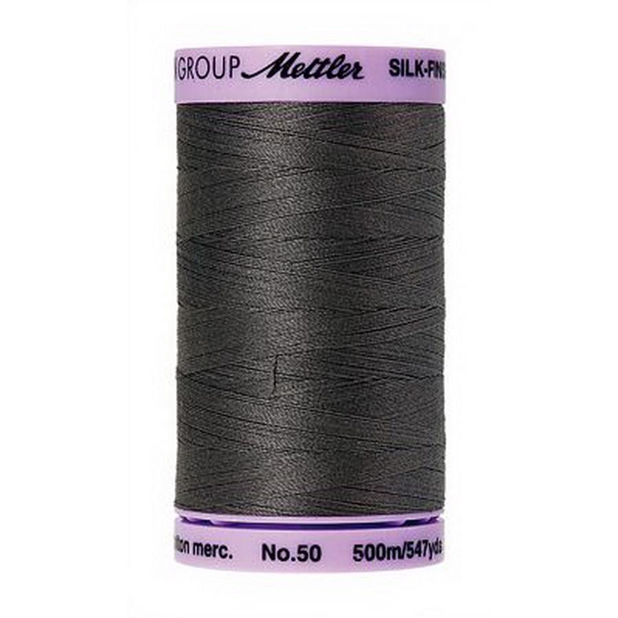 Silk Finish Cotton 50wt 500m 5ct DARK CHARCOAL BOX05