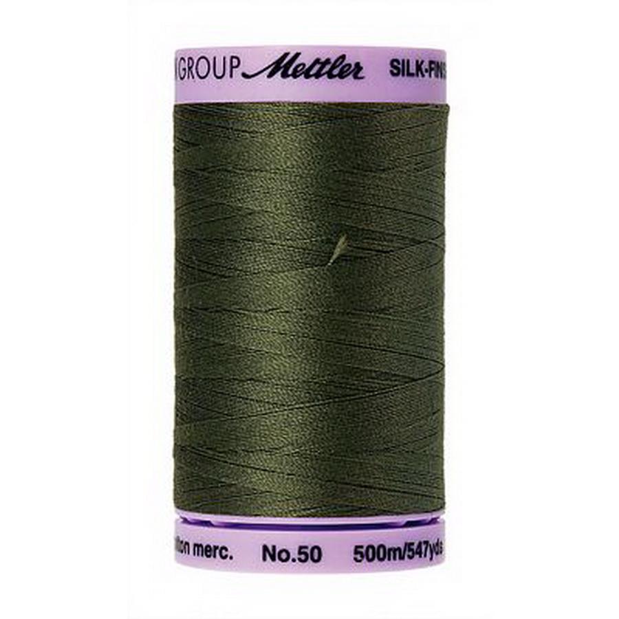 Silk Finish Cotton 50wt 500m (Box of 5) BURNT OLIVE