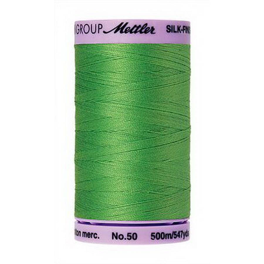 Silk Finish Cotton 50wt 500m (Box of 5) LIGHT KELLY