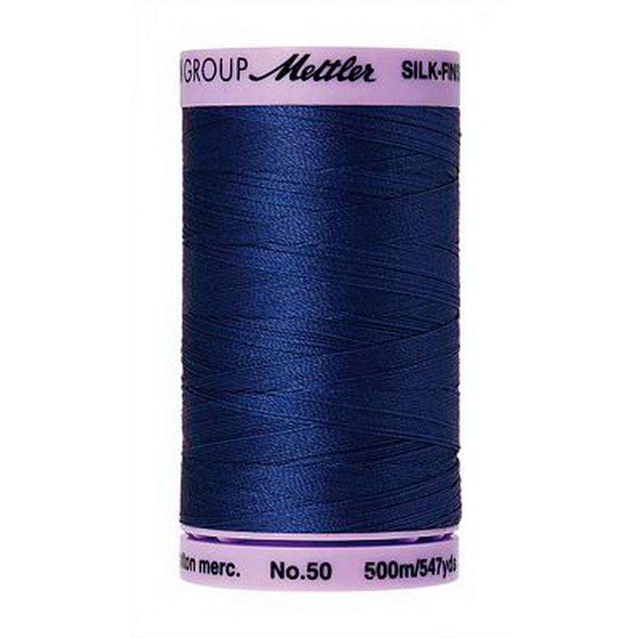 Silk Finish Cotton 50wt 500m 5ct ROYAL BLUE BOX05