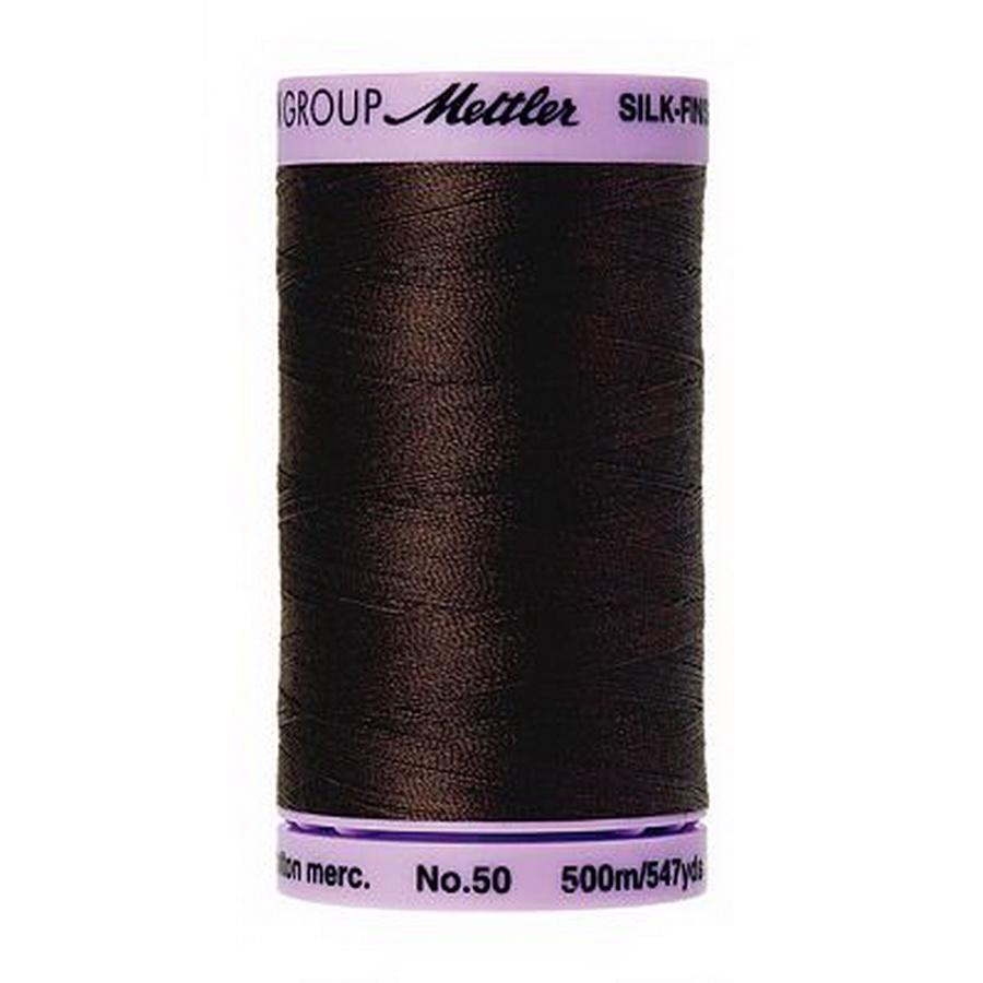 Silk Finish Cotton 50wt 500m (Box of 5) BLACK PEPPERCORN
