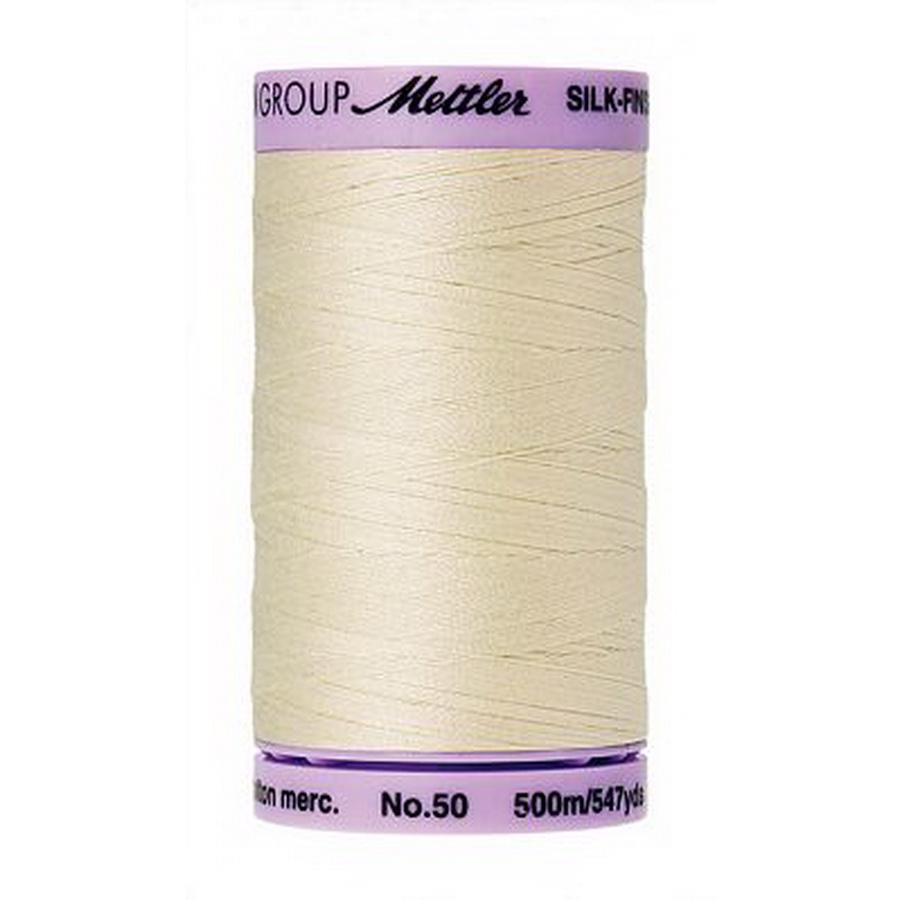 Silk Finish Cotton 50wt 500m (Box of 5) ANTIQUE WHITE
