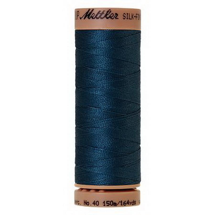 Silk Finish Cotton 40wt 150m 5ct TARTAN BLUE BOX05