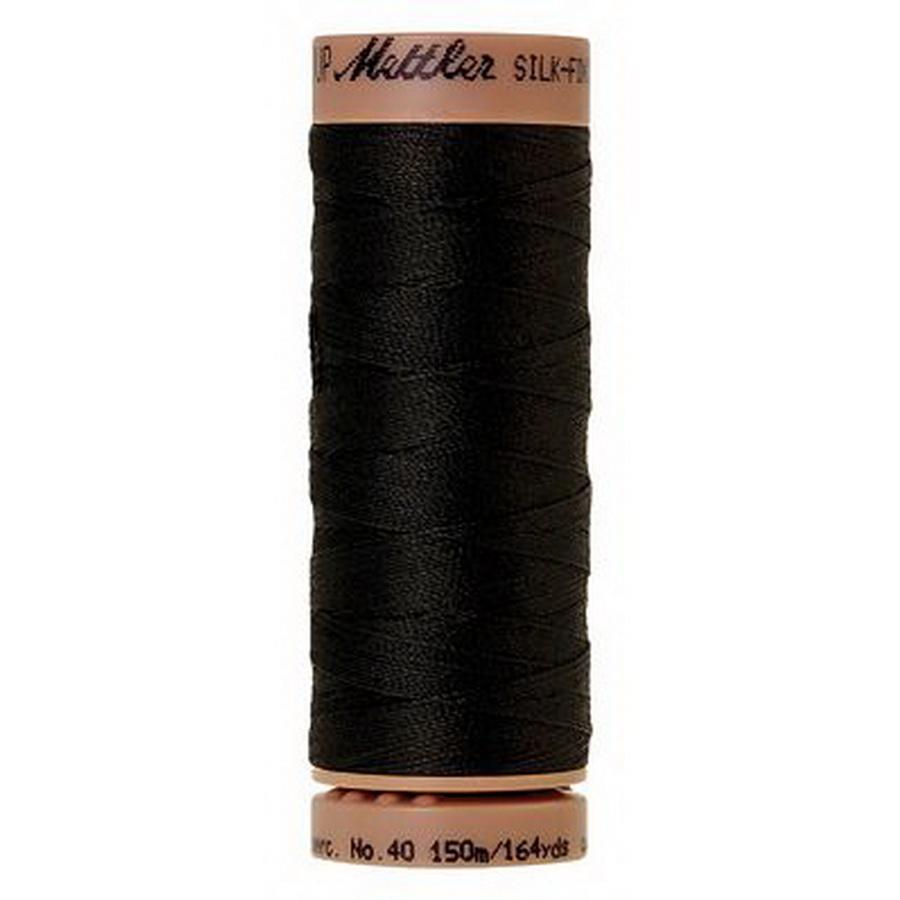 Silk Finish Cotton 40wt 150m (Box of 5) BLACK
